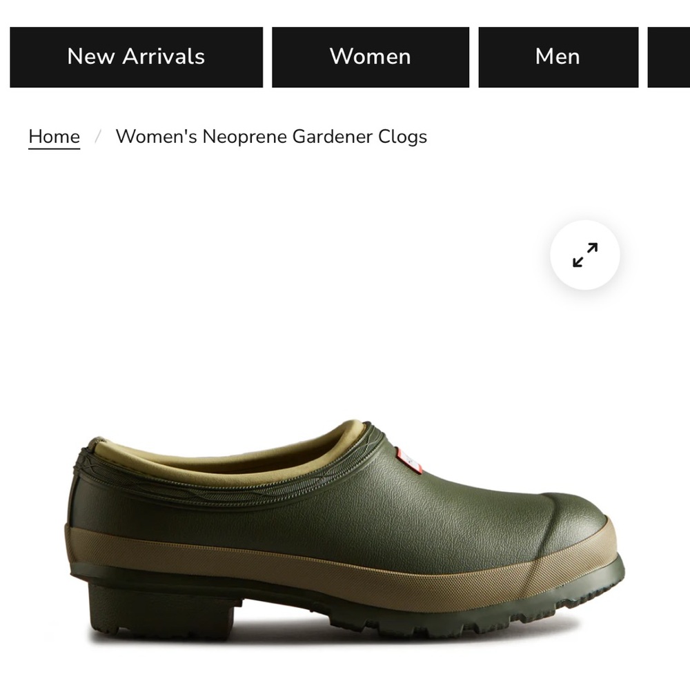 Hunter Green Neoprene Gardener Clogs
